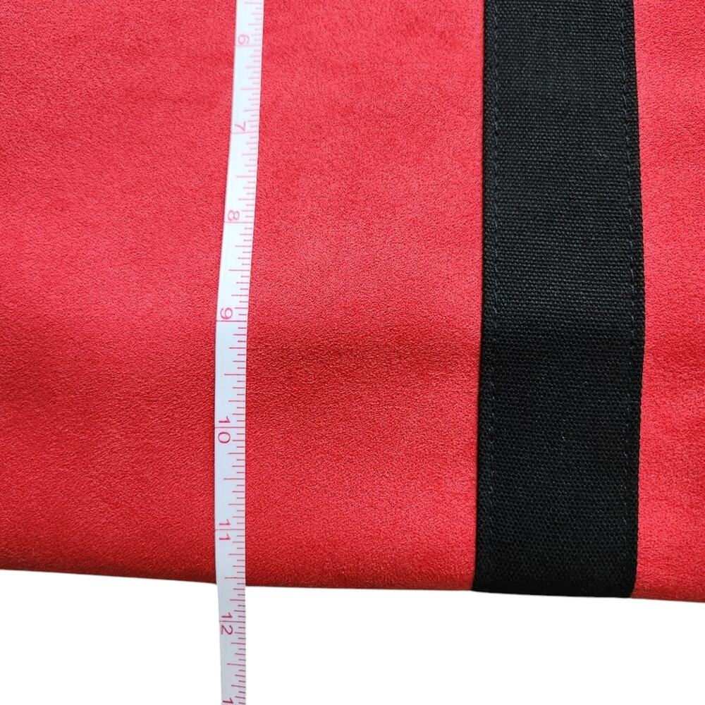 KORS Michael Kors red tote bag black straps - Picture 6 of 6